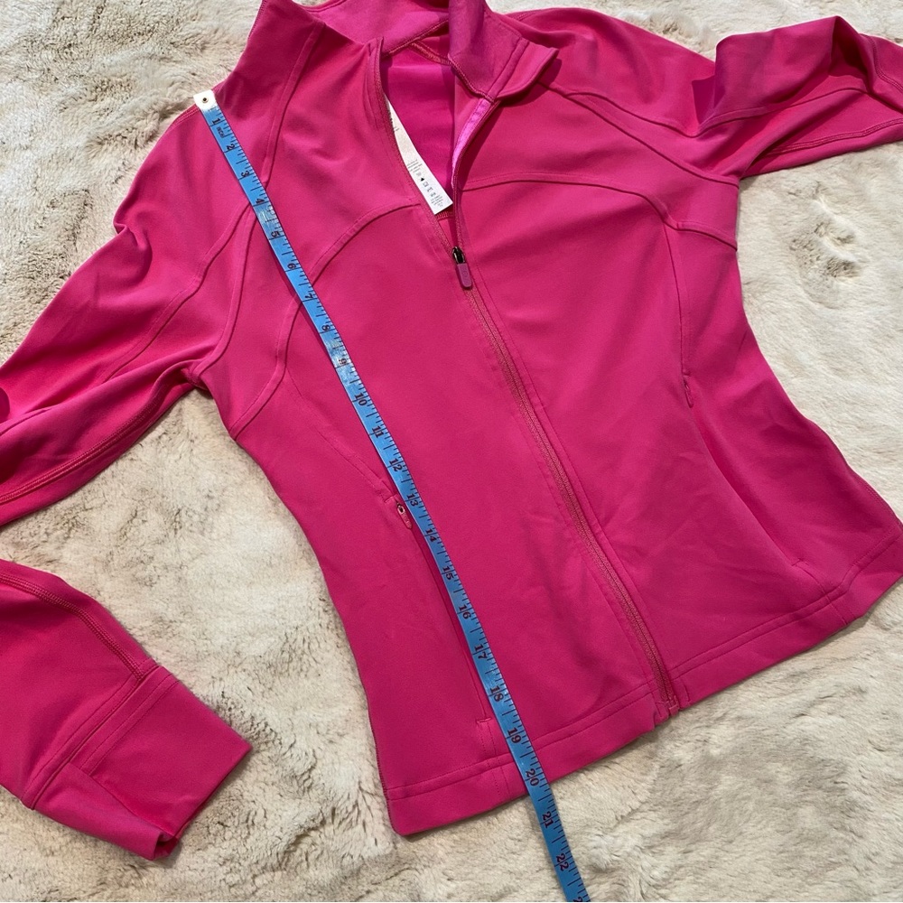 (6) Lululemon Cropped Define Jacket Nulu Sonic Pink Small Crop - Picture 8 of 14